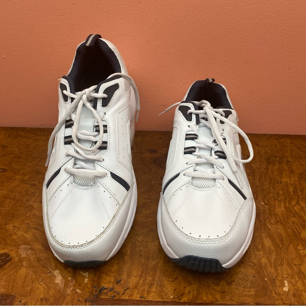 Avia Mens Size 13W White Leather Shoes Walking Sneakers MNAV41ES215
